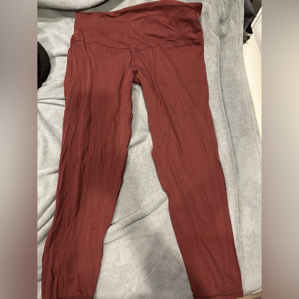 Aerie Burgundy Leggings